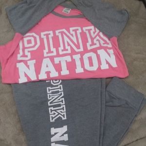 V.S pink nation outfit